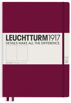  «Блокнот Leuchtturm1917 Master Slim Чистые листы Винный (359786)», бренда Leuchtturm1917 - фото №1 - миниатюра