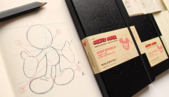  «Карманная записная книжка Moleskine Mickey Mouse Черная в линию (LEDIMM710F)», бренда Moleskine - фото №14 - миниатюра