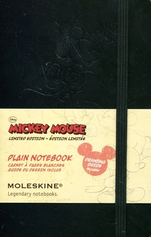  «Карманная записная книжка Moleskine Mickey Mouse Черная нелинованная (978-88-6613-789-4#LEDIQP012F)», бренда Moleskine - фото №2 - миниатюра