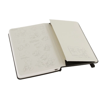  «Карманная записная книжка Moleskine Mickey Mouse Черная нелинованная (978-88-6613-789-4#LEDIQP012F)», бренда Moleskine - фото №7 - миниатюра