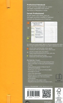  «Недатированная записная книжка Moleskine Folio Professional Оранжевая (978-88-6732-021-9)», бренда Moleskine - фото №5 - миниатюра