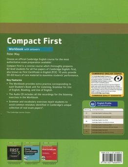 Паперова книга «Compact First Workbook with answers (+ CD)», автор Пітер Мей - фото №3 - мініатюра