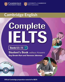 Паперова книга «Complete IELTS Bands 6.5-7.5 Student's Book without Answers with CD-ROM», авторів Гай Брук-Харт, Ванесса Якеман - фото №1 - мініатюра