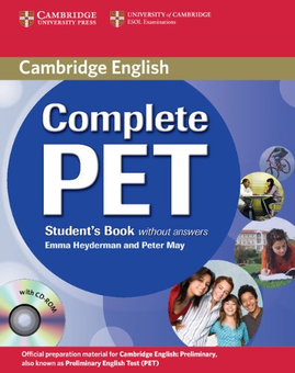 Паперова книга «Complete PET Student's Book without answers with CD-ROM», авторів Емма Хейдерман, Пітер Мей - фото №1 - мініатюра