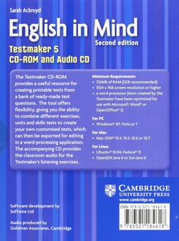 Бумажная книга «English in Mind Level 5 Testmaker CD-ROM and Audio CD», автор Сара Акройд - фото №3 - миниатюра