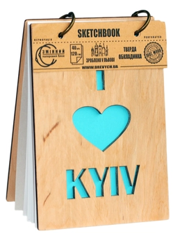  «Скетчбук Drevych I love Kyiv A6 (011176)» - фото №1 - миниатюра