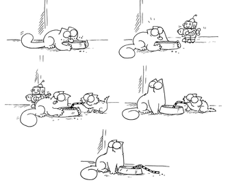 Бумажная книга «Simon's Cat: Off to the Vet . . . and Other Cat-astrophes», автор Саймон Тофилд - фото №3 - миниатюра
