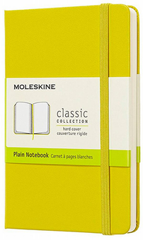  «Блокнот Moleskine Classic маленький нелинованный желтый (QP012M18)», бренда Moleskine - фото №1 - миниатюра