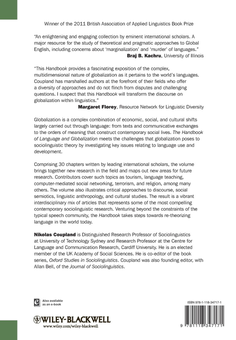 Бумажная книга «The Handbook of Language and Globalization» - фото №3 - миниатюра