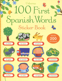 Бумажная книга «100 First Spanish Words Sticker Book» - фото №2 - миниатюра