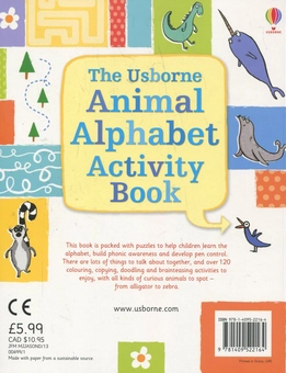 Бумажная книга «Animal Alphabet Activity Book», автор Майри Маккиннон - фото №3 - миниатюра