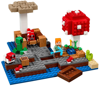  «Конструктор LEGO Minecraft Грибной остров (21129)», бренда LEGO - фото №6 - миниатюра