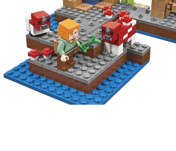  «Конструктор LEGO Minecraft Грибной остров (21129)», бренда LEGO - фото №8 - миниатюра