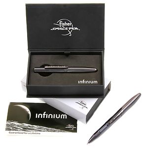 «Ручка Fisher Space Pen Infinium Black Titanium Nitride Синие чернила (747609203561#FINFB1)» - фото №6 - миниатюра