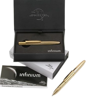  «Ручка Fisher Space Pen Infinium Gold Titanium Nitride Черные чернила (FINFG4#747609203578)» - фото №5 - миниатюра