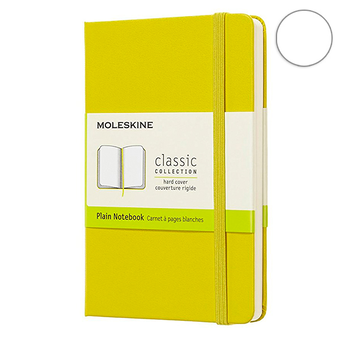  «Блокнот Moleskine Classic маленький нелинованный желтый (QP012M18)», бренда Moleskine - фото №2 - миниатюра