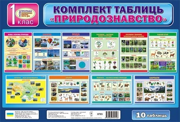 Бумажная книга «Комплект таблиць «Природознавство». 1 клас» - фото №1 - миниатюра