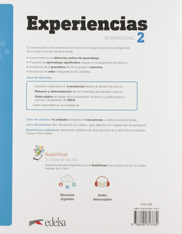 Бумажная книга «Experiencias Internacional A2. Libro de ejercicios+audio descargable», автор Патриция Саез Гарсеран - фото №2 - миниатюра