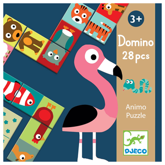  «Настільна гра Djeco Дитяче доміно. Склади тварину (DJ08165)», бренда Djeco - фото №1 - миниатюра