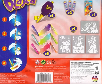 «Набор фломастеров RenArt Blendy Pens Blasta Girl 6 шт + 4 трафарета + распылитель (BL7015)», бренда RenArt - фото №5 - миниатюра