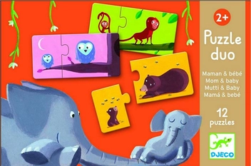  «Гра-пазл Djeco Мама і маля (DJ08157)», бренду Djeco - фото №2 - мініатюра