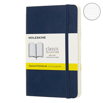  «Блокнот Moleskine Classic маленький клетка сапфир (QP612B20)», бренда Moleskine - фото №2 - миниатюра
