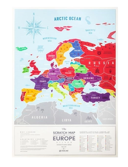 «Скретч карта Европы 1DEA.me Travel Map Silver (SE)», бренда 1DEA.me - фото №2 - миниатюра
