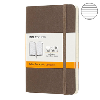  «Блокнот Moleskine Classic маленький линия коричневый (QP611P14)», бренда Moleskine - фото №2 - миниатюра