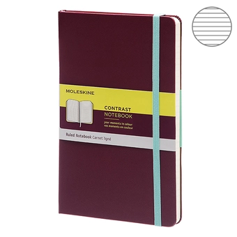  «Блокнот Moleskine Contrast средний сливовый (LCCTQP060H8)», бренда Moleskine - фото №2 - миниатюра