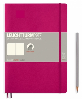  «Записная книжка Leuchtturm1917 Средняя B5 Чистые листы Ягодная (355281)», бренда Leuchtturm1917 - фото №1 - миниатюра