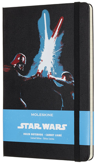  «Блокнот Moleskine Star Wars Световые мечи средний линейка (LESWC02QP060)», бренда Moleskine - фото №1 - миниатюра
