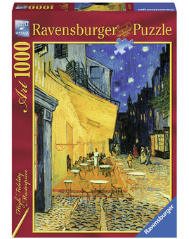 «Пазл Ravensburger Ночная терраса кафе Винсент ван Гог 1000 элементов (RSV-153732)», бренда Ravensburger - фото №2 - миниатюра