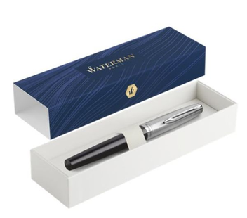  «Ручка перьевая Waterman Embleme Black CT FP F (13 500)», бренда Waterman - фото №4 - миниатюра