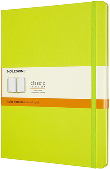  «Блокнот Moleskine Classic Большой Линейка Лимонный зеленый (QP090C2)», бренда Moleskine - фото №1 - миниатюра