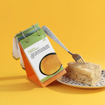  «Настольный календарь Gifty  Вкусный год 2022 (1100999990047)», бренда Gifty - фото №3 - миниатюра