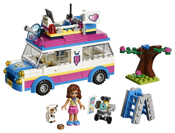  «Конструктор LEGO Friends Рабочий автомобиль Оливии 223 детали (41333)», бренда LEGO - фото №2 - миниатюра