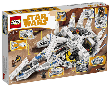  «Конструктор LEGO Star Wars Сокіл Тисячоліття на Дузі Кесселя 1414 деталей (75212)», бренду LEGO - фото №3 - мініатюра