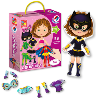  «Магнитная одевашка Vladi Toys Ева (VT3702-08)», бренда VladiToys - фото №2 - миниатюра