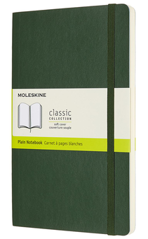  «Блокнот Moleskine Classic Нелинованный Миртовый Зеленый (QP618K15)», бренда Moleskine - фото №1 - миниатюра