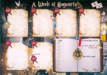  «Еженедельник настольный LifeFLUX A week at Hogwarts А4 (LFWEUPHP023)», бренда LifeFLUX - фото №1 - миниатюра