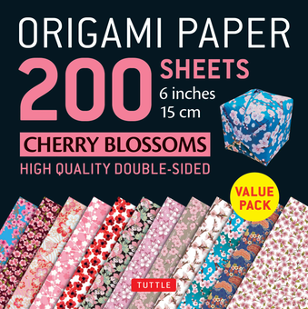 Бумажная книга «Origami Paper. 200 sheets. Cherry Blossoms. 15 cm» - фото №1 - миниатюра