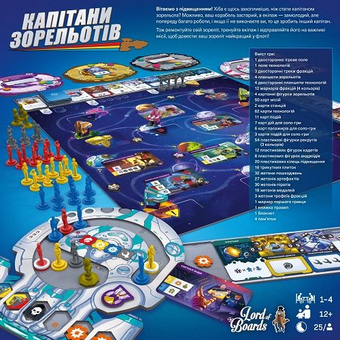  «Настільна гра Lord of Boards Капітани Зорельотів (Starship Captains) (LOB2210UA)», бренда Lord of Boards - фото №3 - миниатюра