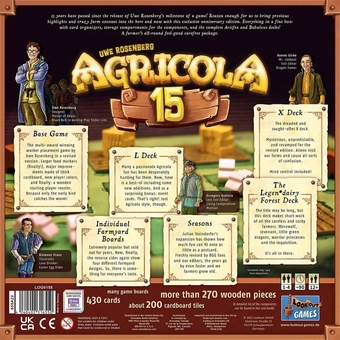  «Настільна гра Ігромаг Agricola 15th Anniversary Box (Агрікола 15 Ювілейне видання) (4260402316550)», бренда Lookout Games - фото №3 - миниатюра