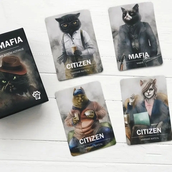 «Картки для настільної гри мафія WoodCat: Котомафія», бренда WoodCat - фото №3 - миниатюра