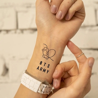 «Тимчасове тату Tattooshka BTS (LB-110)», бренда Tattooshka - фото №3 - миниатюра