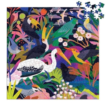  «Birds Illuminated 500 Piece Glow in the Dark Puzzle», бренда Mudpuppy - фото №3 - миниатюра