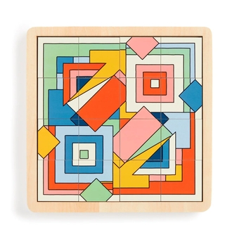  «Пазл-головоломка Galison Frank Lloyd Wright Imperial Hotel 2-in-1 Sliding Wood Puzzle», бренда Galison - фото №3 - миниатюра