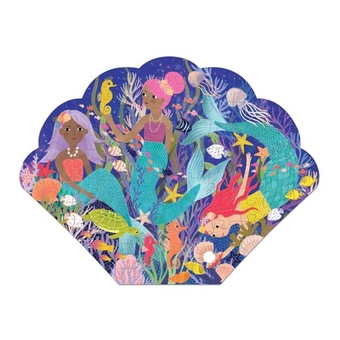  «Mermaid Cove 75 Piece Shaped Scene puzzle», бренда Mudpuppy - фото №3 - миниатюра