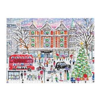  «Пазл Galison Christmas in London by Michael Storrings 1000 ел.», бренда Galison - фото №3 - миниатюра