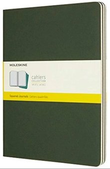  «Блокнот большой Moleskine Cahier зеленый (CH022K15)», бренда Moleskine - фото №1 - миниатюра
